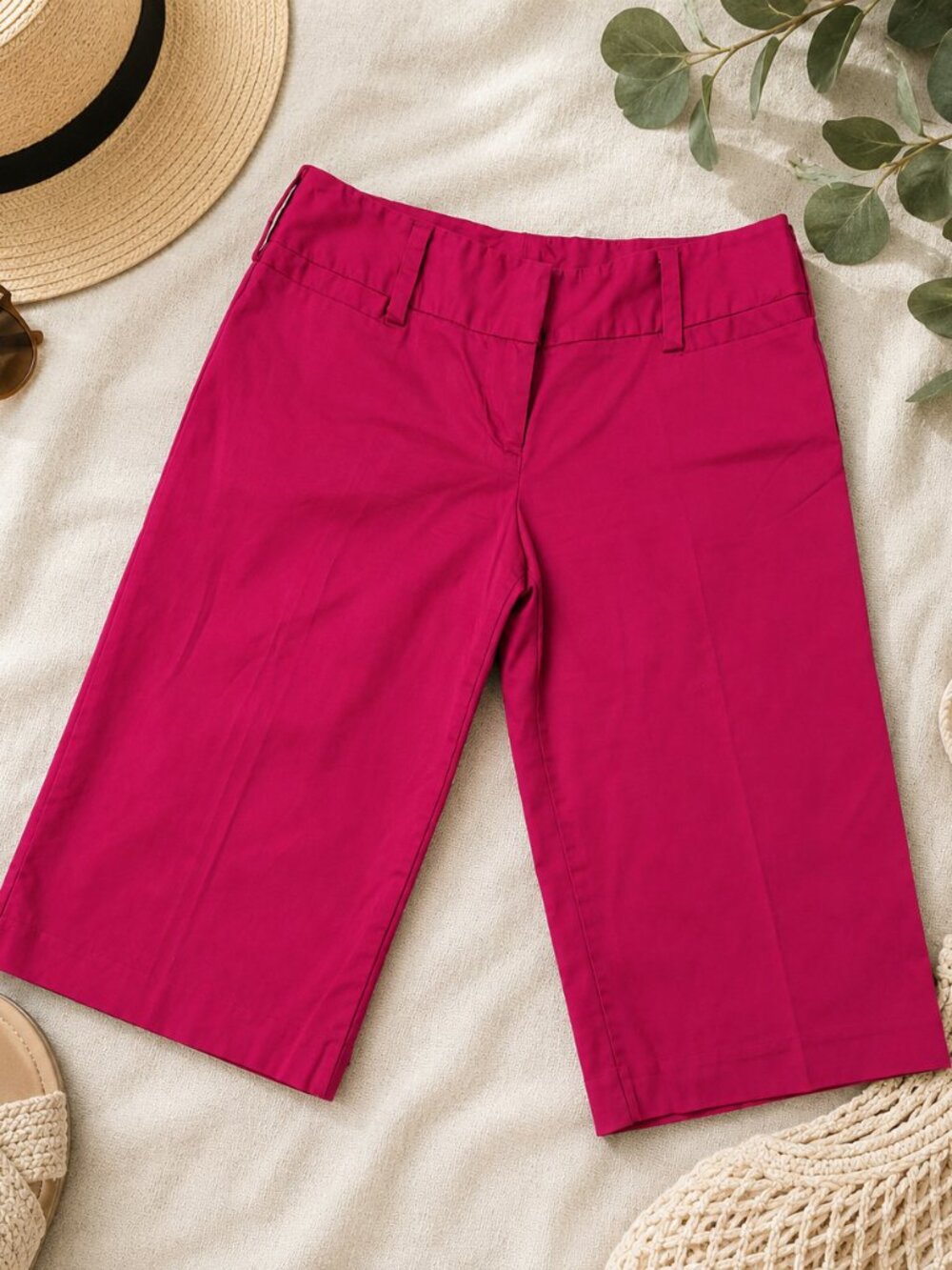 BCX Fuchsia Bermuda Shorts Size 3 Pink Tailored Summer Shorts